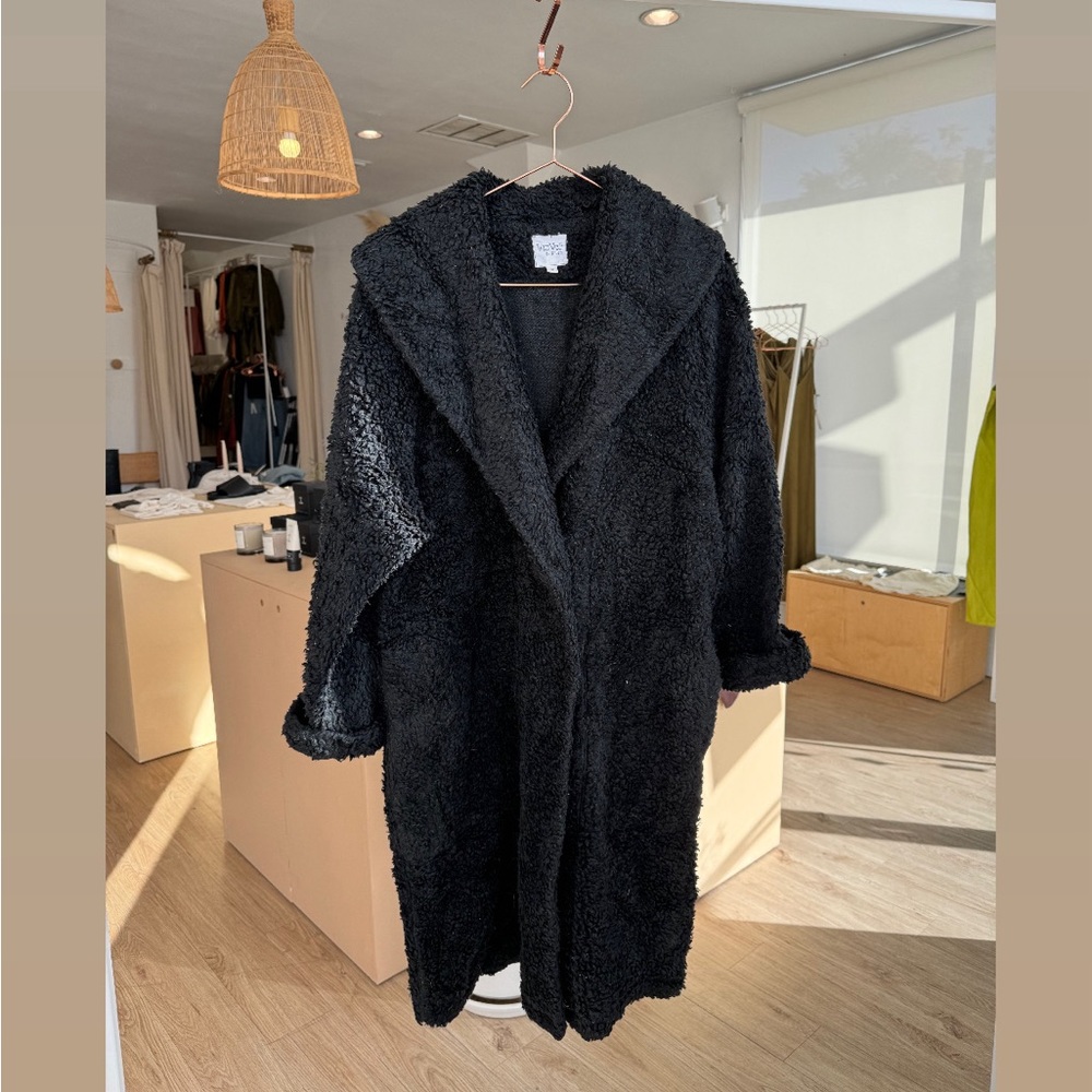 Black teddy coat